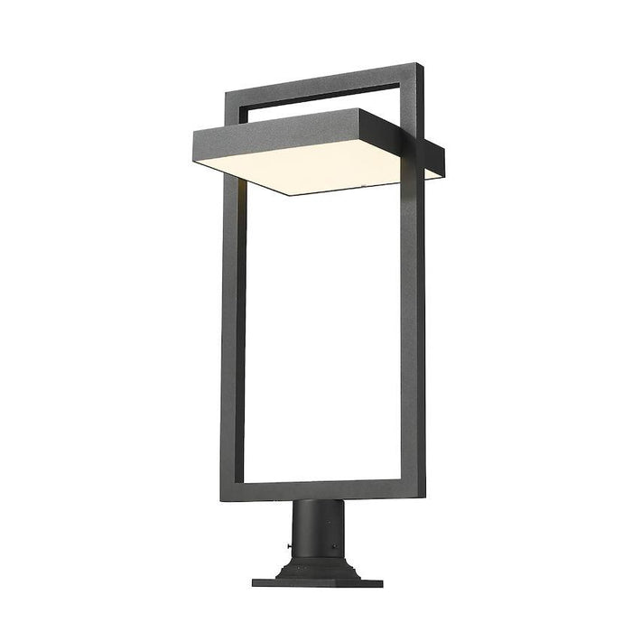 Z-Lite Luttrel Black LED Outdoor Pier Mounted Fixture 566PHXLR-533PM-BK-LE | theLightShop