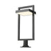 Z-Lite Luttrel Black LED Outdoor Pier Mounted Fixture 566PHXLR-533PM-BK-LE | theLightShop