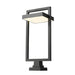 Z-Lite Luttrel Black LED Outdoor Pier Mounted Fixture 566PHXLS-SQPM-BK-LED | theLightShop