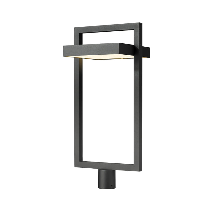 Z-Lite Luttrel Black LED Outdoor Post Mount Fixture 566PHXLR-BK-LED | theLightShop