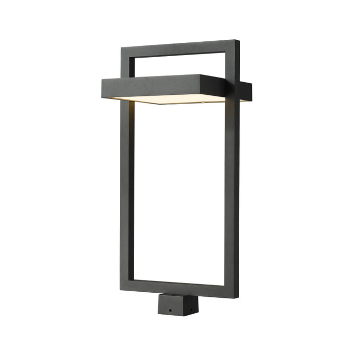 Z-Lite Luttrel Black LED Outdoor Post Mount Fixture 566PHXLS-BK-LED | theLightShop