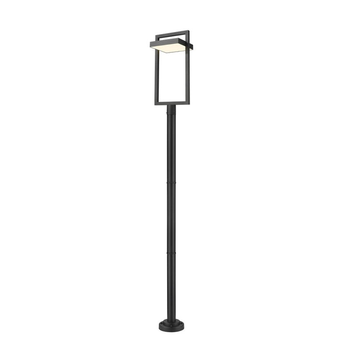 Z-Lite Luttrel Black LED Outdoor Post Mounted Fixture 566PHXLR-567P-BK-LED | theLightShop