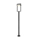 Z-Lite Luttrel Black LED Outdoor Post Mounted Fixture 566PHXLR-567P-BK-LED | theLightShop