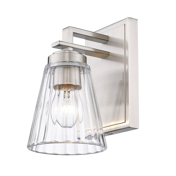 Z-Lite Lyna Brushed Nickel 1 Light Wall Sconce 823-1S-BN | theLightShop