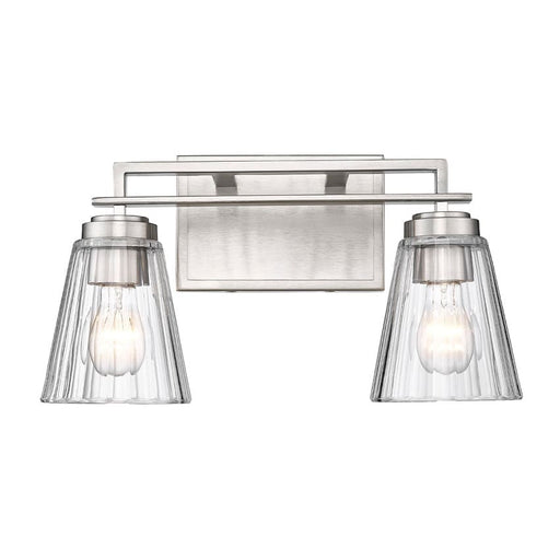 Z-Lite Lyna Brushed Nickel 2 Light Vanity 823-2V-BN | theLightShop