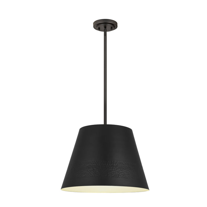 Z-Lite Maddox Matte Black 1 Light Chandelier 6013-18MB | theLightShop