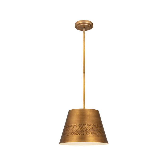 Z-Lite Maddox Rubbed Brass 1 Light Chandelier 6013-12RB | theLightShop