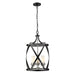 Z-Lite Malcalester Matte Black Brushed Nickel Pendant 481P14-MB-BN | theLightShop