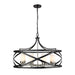 Z-Lite Malcalester Matte Black Brushed Nickel Pendant 481P30-MB-BN | theLightShop