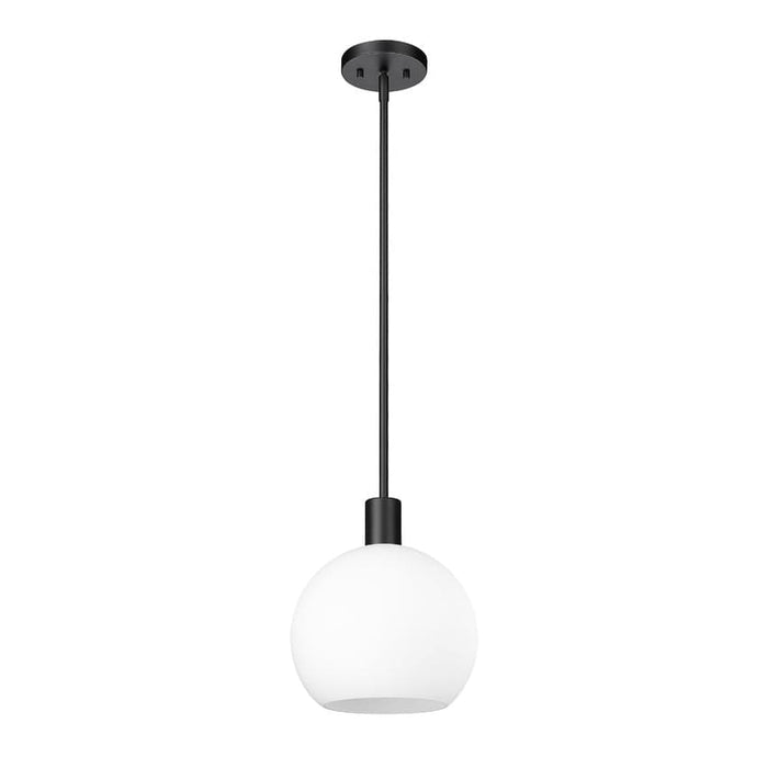 Z-Lite Margo Matte Black 1 Light Pendant 7500P10-MB | theLightShop