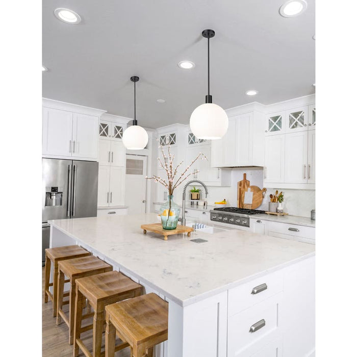 Z-Lite Margo Matte Black 1 Light Pendant 7500P14-MB | theLightShop