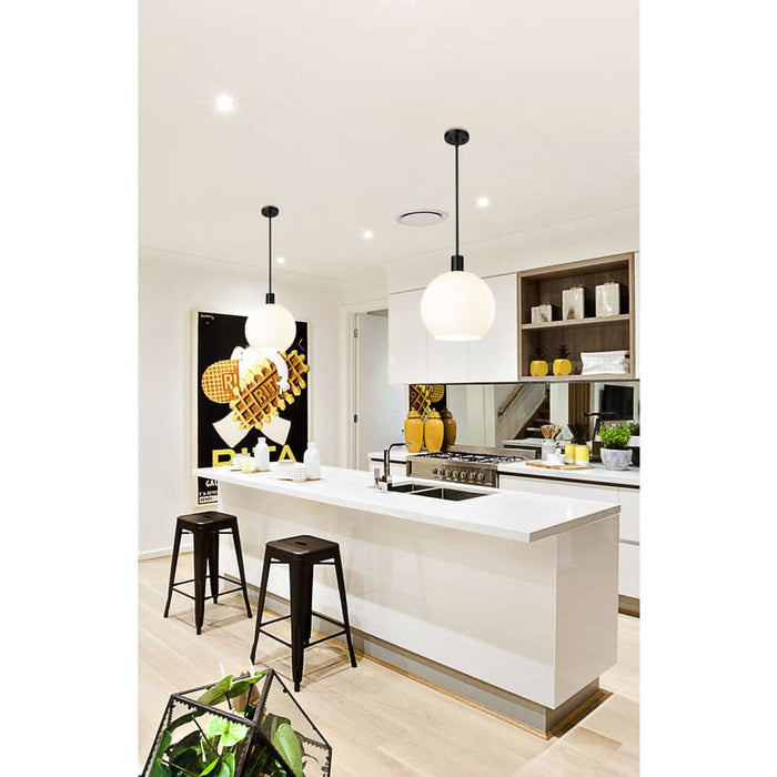 Z-Lite Margo Matte Black 1 Light Pendant 7500P14-MB | theLightShop