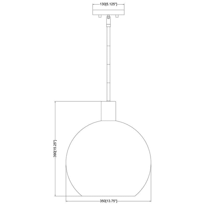 Z-Lite Margo Matte Black 1 Light Pendant 7501P10-MB | theLightShop