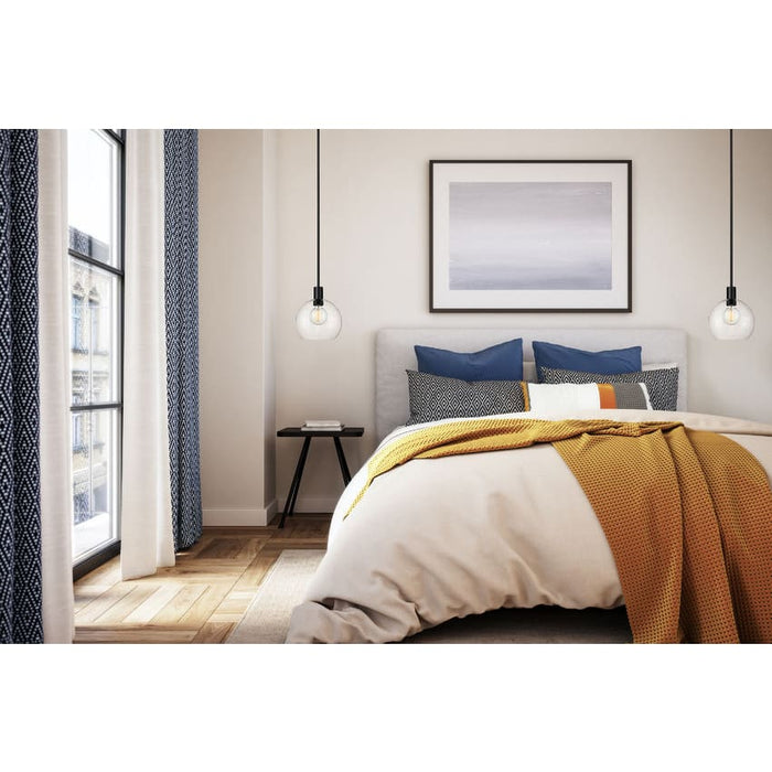 Z-Lite Margo Matte Black 1 Light Pendant 7501P10-MB | theLightShop