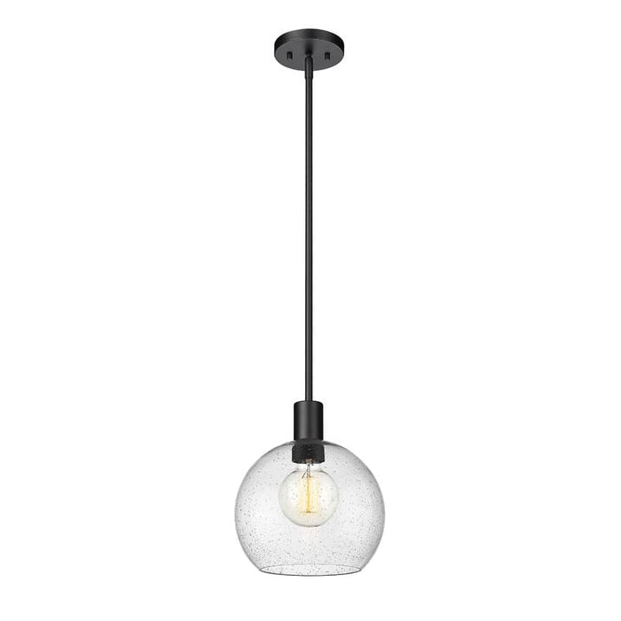 Z-Lite Margo Matte Black 1 Light Pendant 7501P10-MB | theLightShop