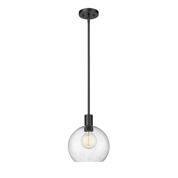 Z-Lite Margo Matte Black 1 Light Pendant 7501P10-MB | theLightShop