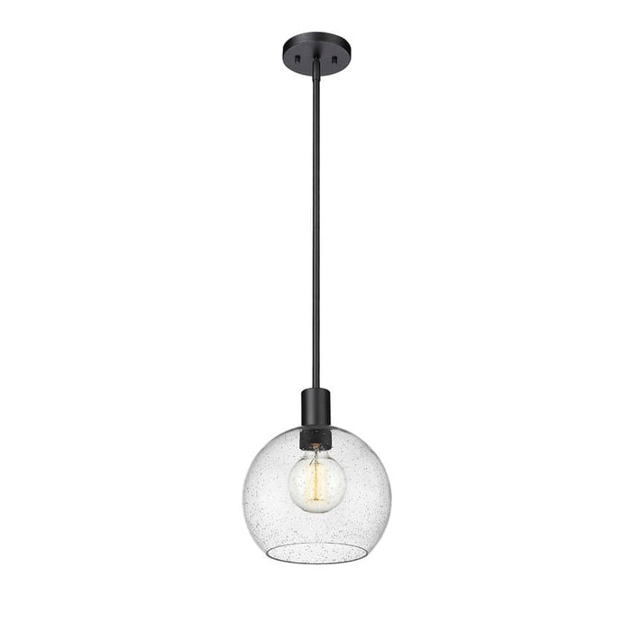 Z-Lite Margo Matte Black 1 Light Pendant 7501P10-MB | theLightShop