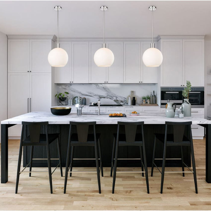 Z-Lite Margo Polished Nickel 1 Light Pendant 7500P14-PN | theLightShop