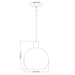 Z-Lite Margo Polished Nickel 1 Light Pendant 7501P14-PN | theLightShop