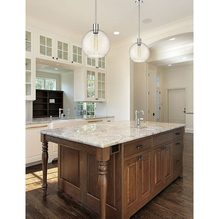 Z-Lite Margo Polished Nickel 1 Light Pendant 7501P14-PN | theLightShop