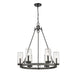 Z-Lite Marlow Ashen Barnboard 6 Light Outdoor Pendant 589-6ABB | theLightShop