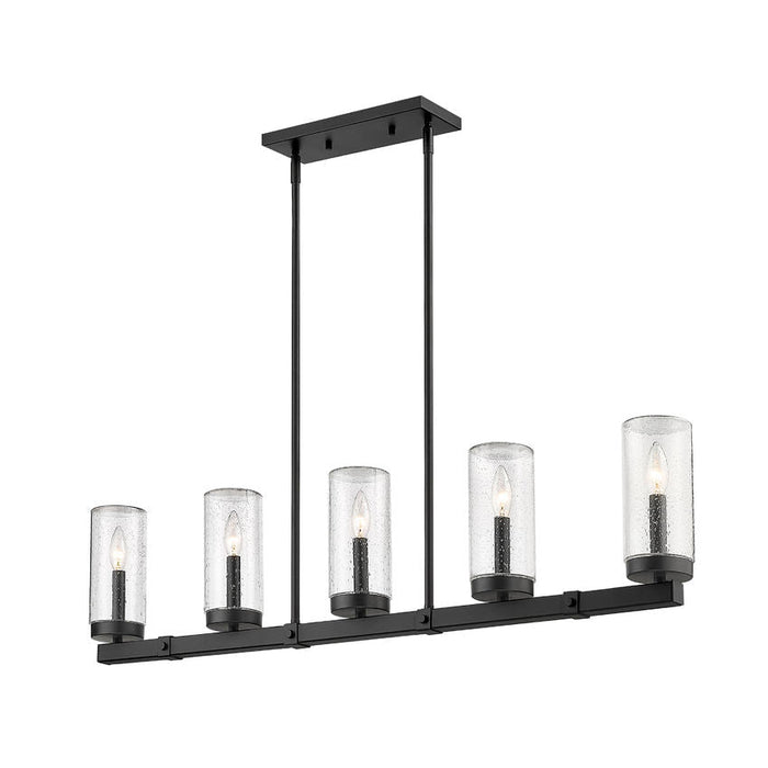 Z-Lite Marlow Matte Black 5 Light Outdoor Linear 589-5L-BK | theLightShop