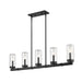 Z-Lite Marlow Matte Black 5 Light Outdoor Linear 589-5L-BK | theLightShop