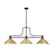Z-Lite Melange Matte Black 3 Light Billiard Light 725-3MB-MSG | theLightShop