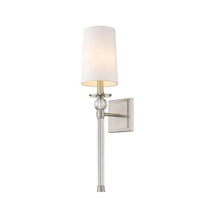 Z-Lite Mia Brushed Nickel Wall Sconce 805-1S-BN | theLightShop