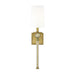 Z-Lite Mia Rubbed Brass Wall Sconce 805-1S-RB-WH | theLightShop