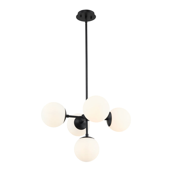 Z-Lite Midnetic Matte Black Pendant 730-5MB | theLightShop