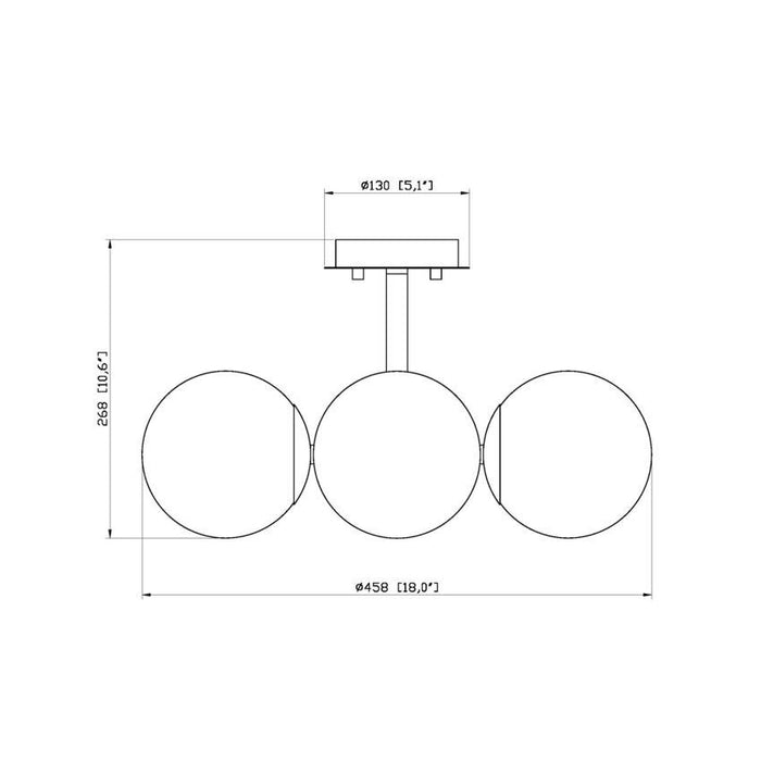 Z-Lite Midnetic Matte Black Semi-Flushmount 730SF4-MB | theLightShop