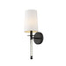 Z-Lite Mila Matte Black Wall Sconce 808-1S-MB | theLightShop