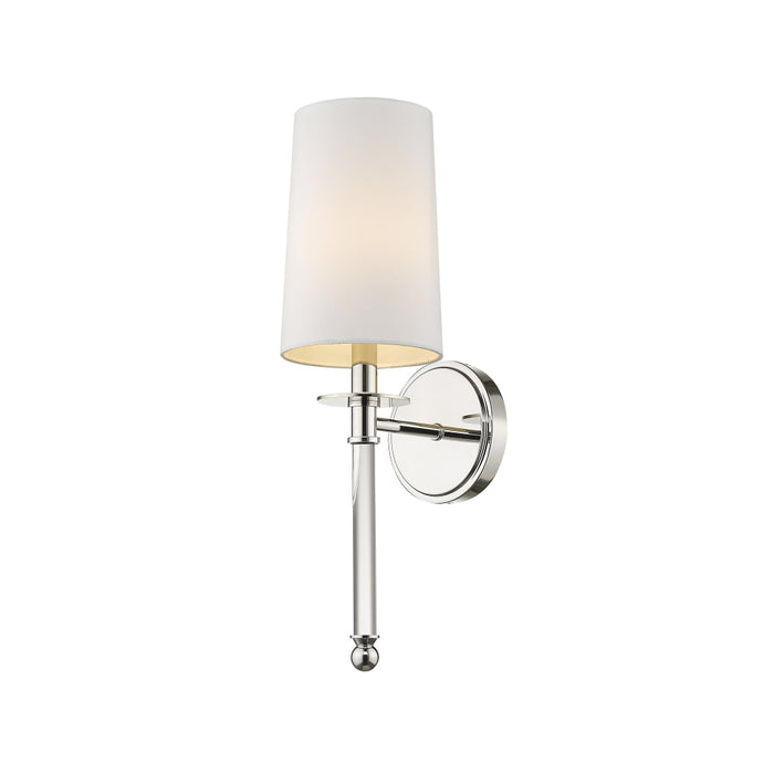 Z-Lite Mila Polished Nickel Wall Sconce 808-1S-PN | theLightShop