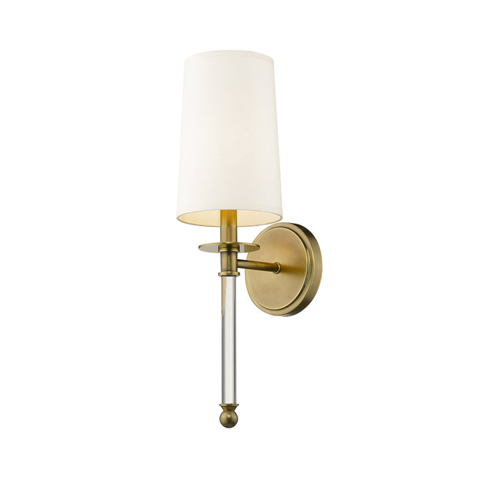 Z-Lite Mila Rubbed Brass Wall Sconce 808-1S-RB | theLightShop