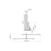 Z-Lite Modernist Chrome Chandelier 731-3CH | theLightShop
