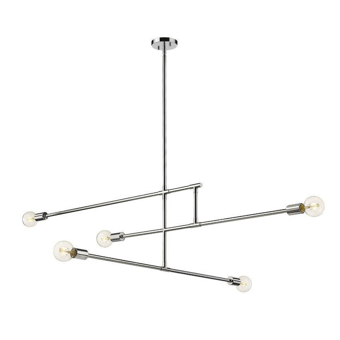 Z-Lite Modernist Chrome Chandelier 731-5CH | theLightShop