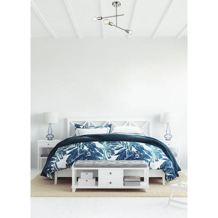 Z-Lite Modernist Chrome Semi-Flushmount 731-3SF-CH | theLightShop