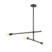 Z-Lite Modernist Matte Black Chandelier 731-3MB | theLightShop
