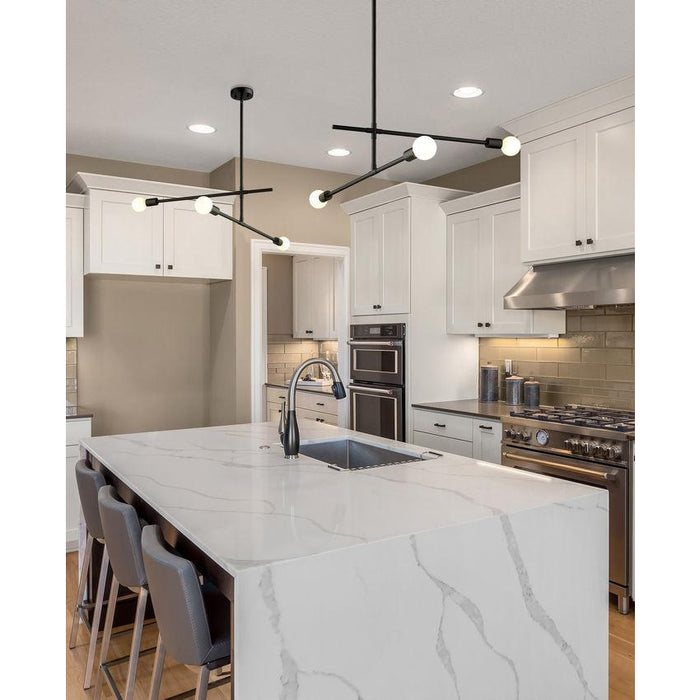 Z-Lite Modernist Matte Black Chandelier 731-3MB | theLightShop