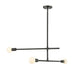 Z-Lite Modernist Matte Black Chandelier 731-3MB | theLightShop