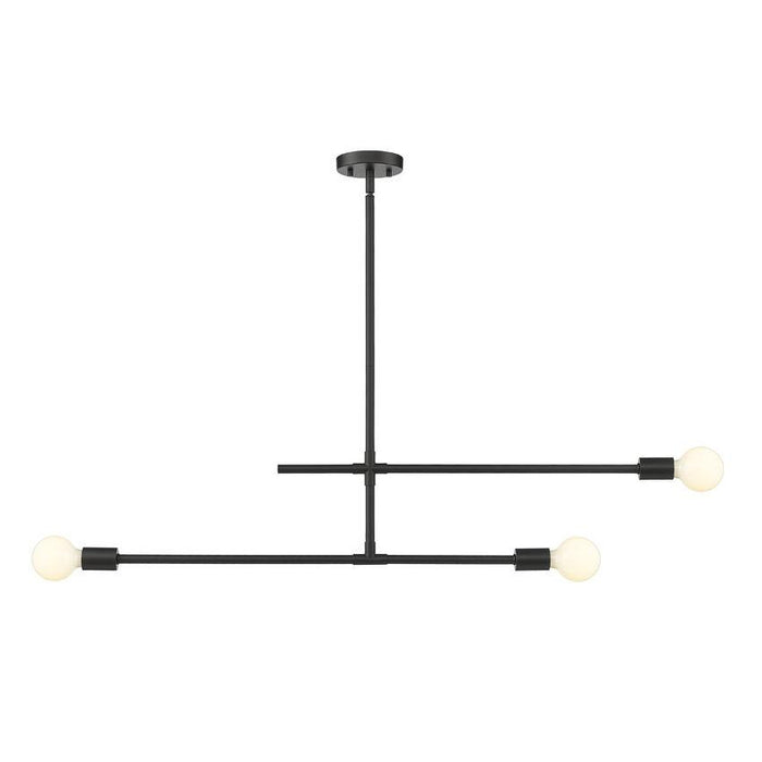 Z-Lite Modernist Matte Black Chandelier 731-3MB | theLightShop