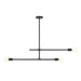 Z-Lite Modernist Matte Black Chandelier 731-3MB | theLightShop