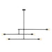 Z-Lite Modernist Matte Black Chandelier 731-5MB | theLightShop