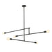 Z-Lite Modernist Matte Black Chandelier 731-5MB | theLightShop
