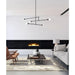 Z-Lite Modernist Matte Black Chandelier 731-5MB | theLightShop