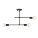 Z-Lite Modernist Matte Black Semi-Flushmount 731-3SF-MB | theLightShop