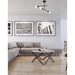 Z-Lite Modernist Matte Black Semi-Flushmount 731-3SF-MB | theLightShop