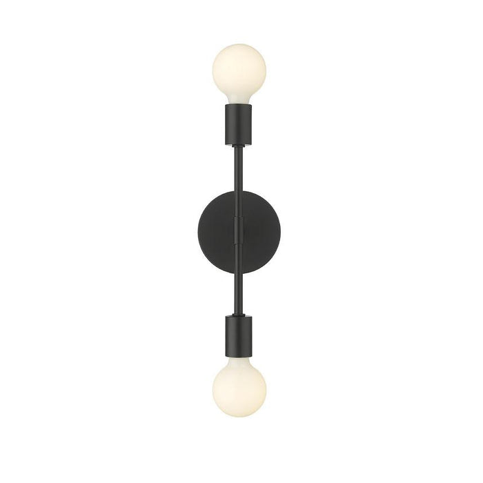 Z-Lite Modernist Matte Black Wall Sconce 731-2S-MB | theLightShop