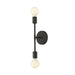 Z-Lite Modernist Matte Black Wall Sconce 731-2S-MB | theLightShop